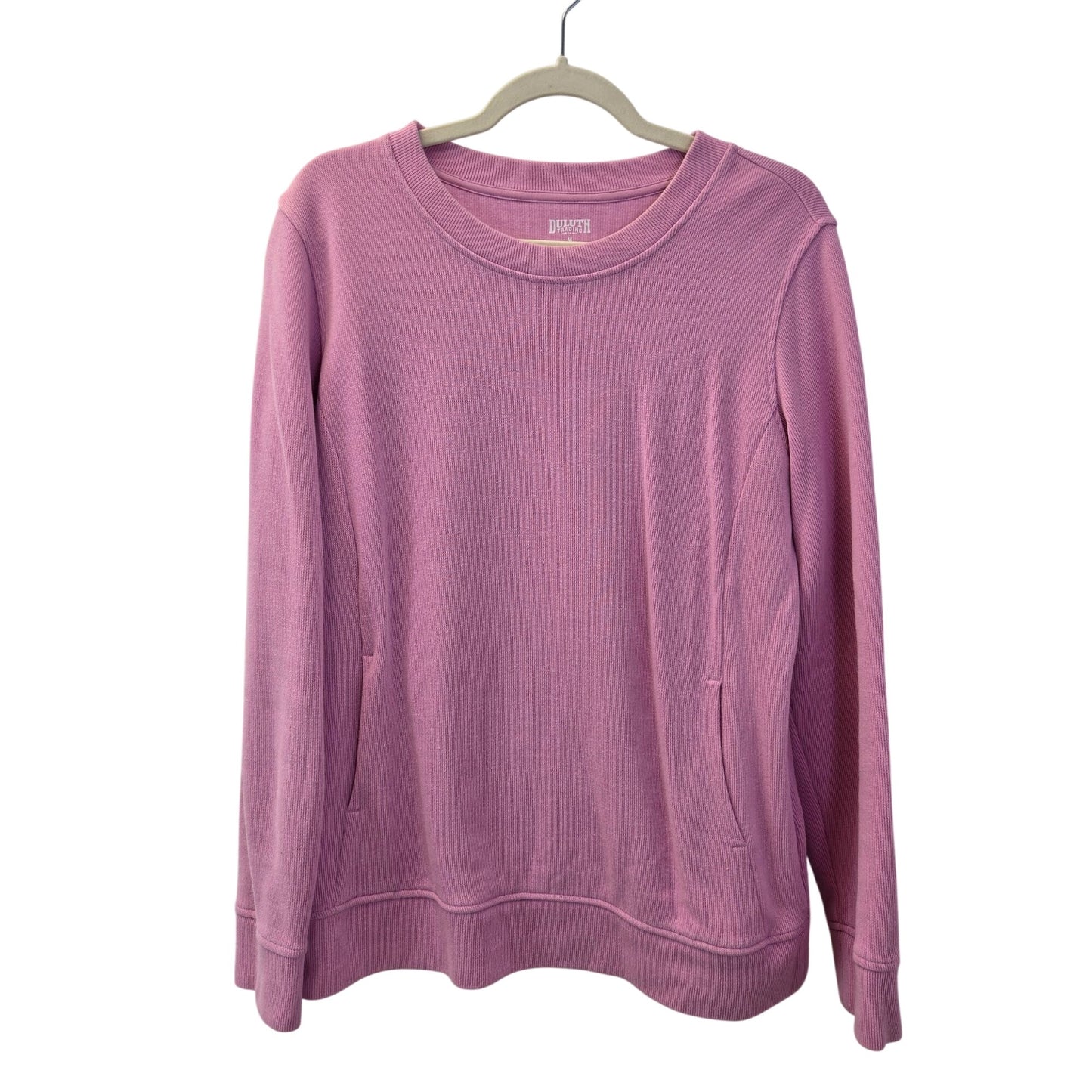 Duluth Trading Company 100% Cotton Kangaroo Pocket Crewneck Sweatshirt Medium