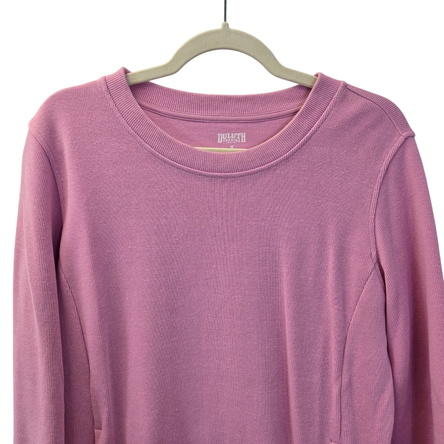 Duluth Trading Company 100% Cotton Kangaroo Pocket Crewneck Sweatshirt Medium