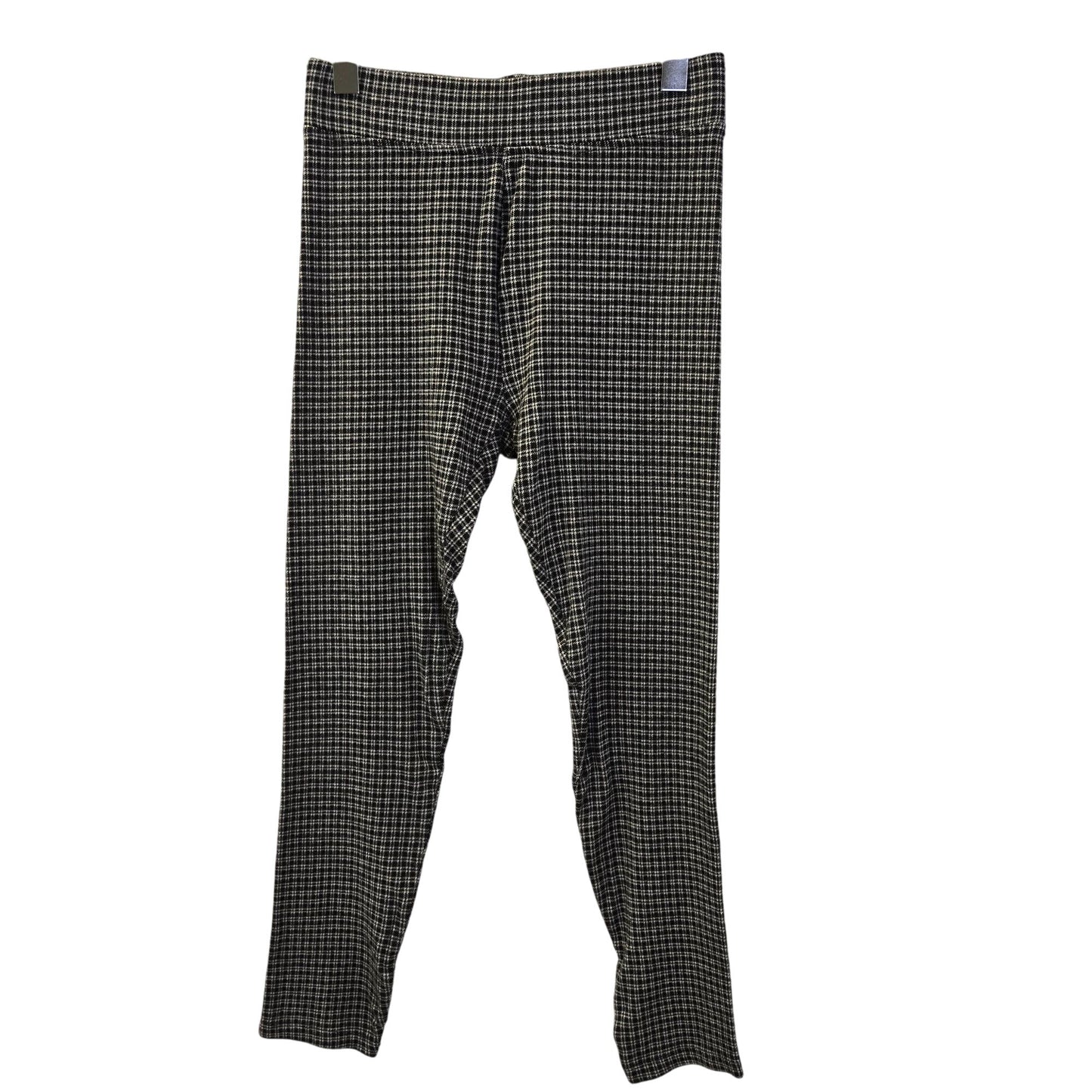 Lou & Grey for Loft Plaid Pull-On Casual Crop Pants Size Small