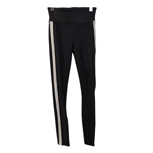 Spanx Faux Leather Side Racing Stripe Leggings Size XS