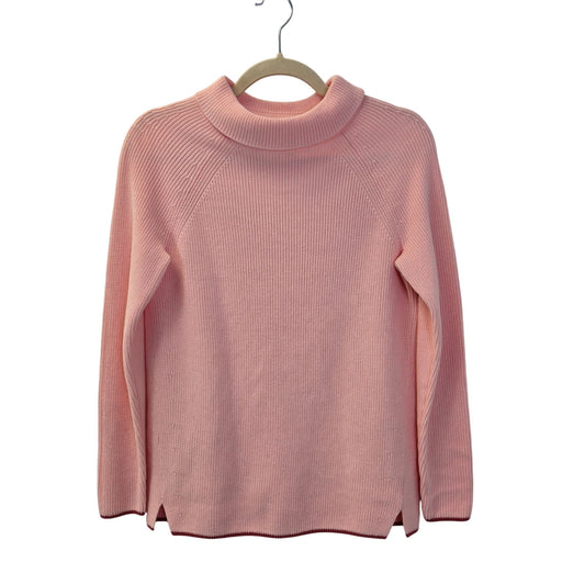 Talbots Ribbed Mock Neck Sweater Size Small Petite