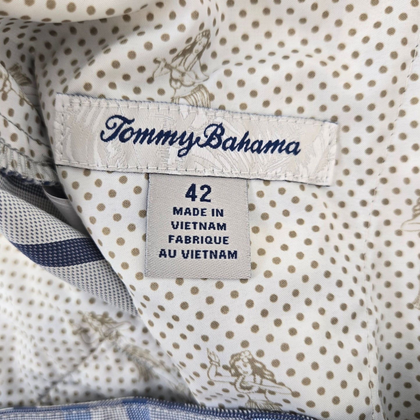Tommy Bahama Harbor Point Plaid Deep Marine Plaid Size 42