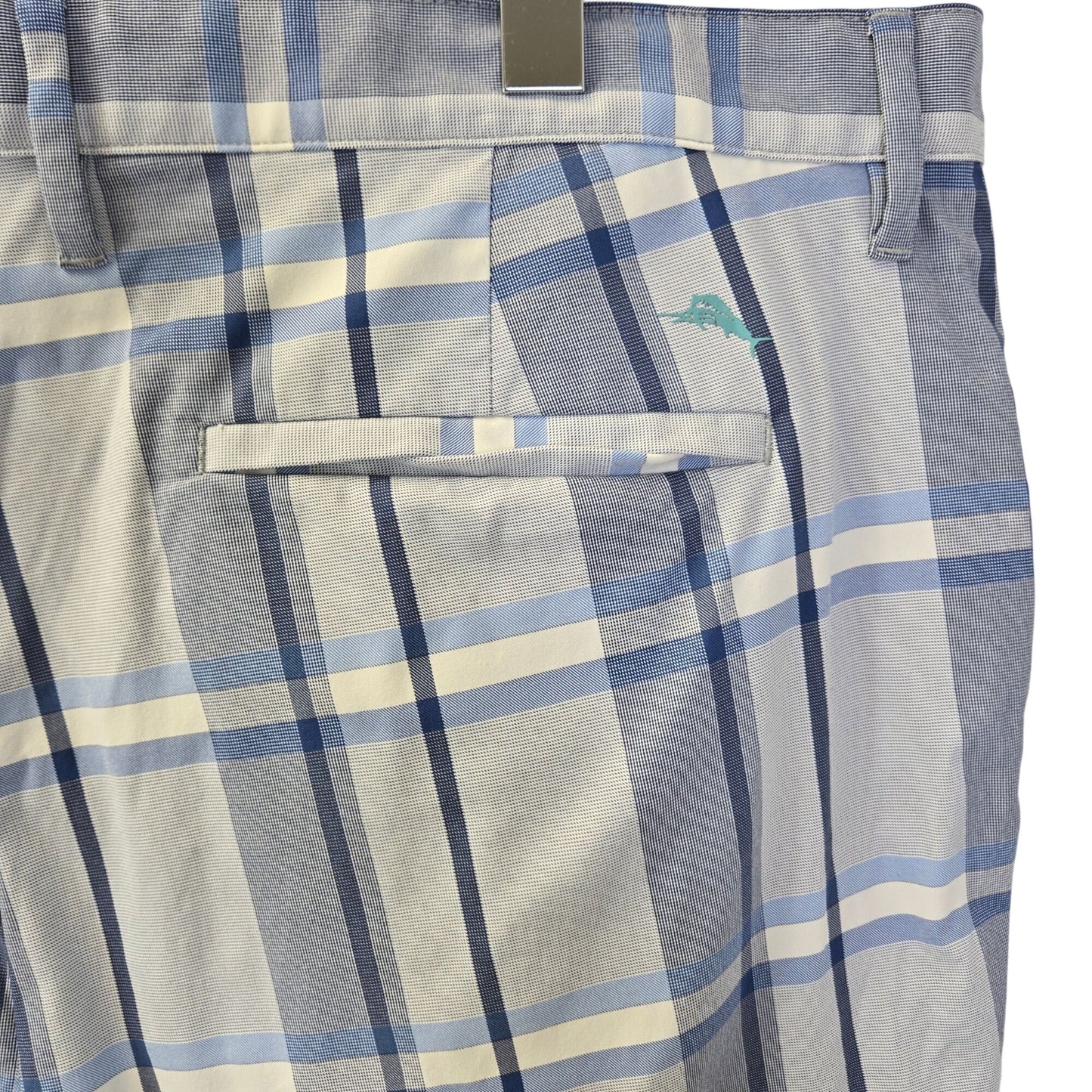 Tommy Bahama Harbor Point Plaid Deep Marine Plaid Size 42