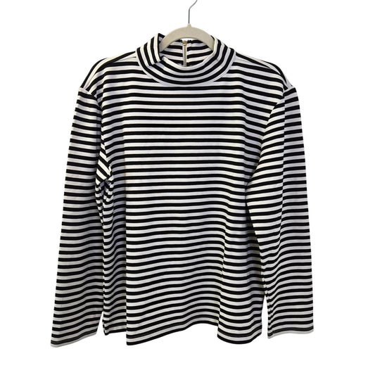 NWT Talbots Effortless UltraKnit Zip Back Mockneck Top Size Large
