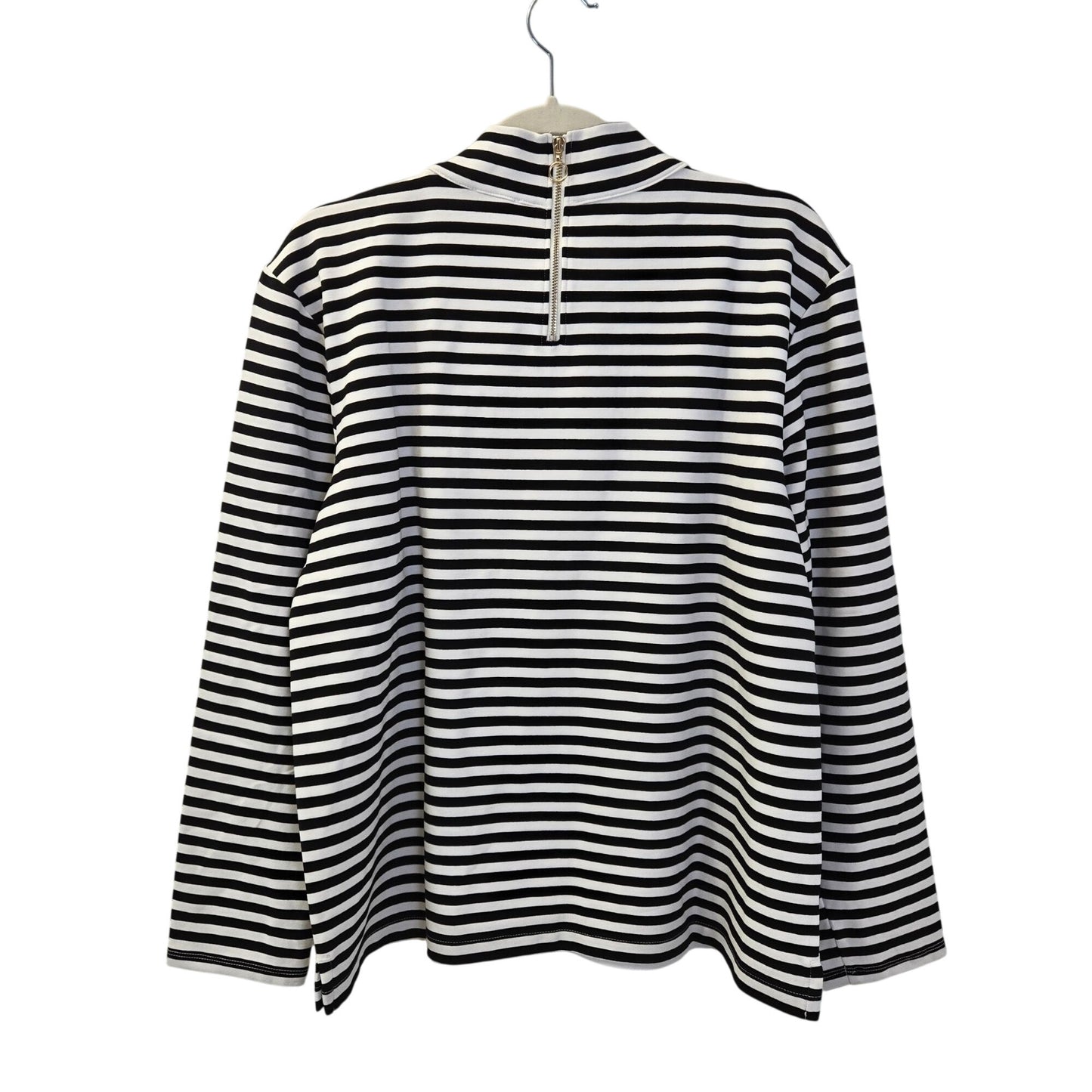 NWT Talbots Effortless UltraKnit Zip Back Mockneck Top Size Large