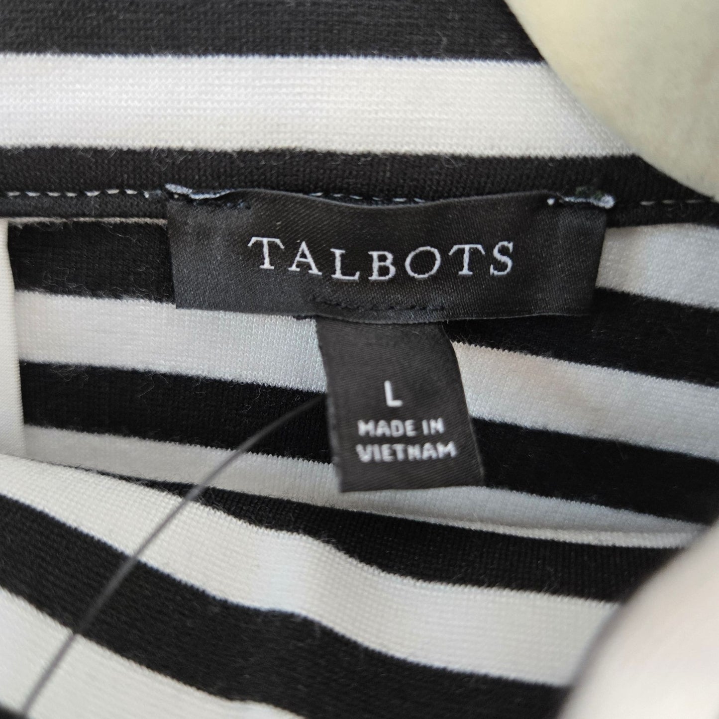 NWT Talbots Effortless UltraKnit Zip Back Mockneck Top Size Large