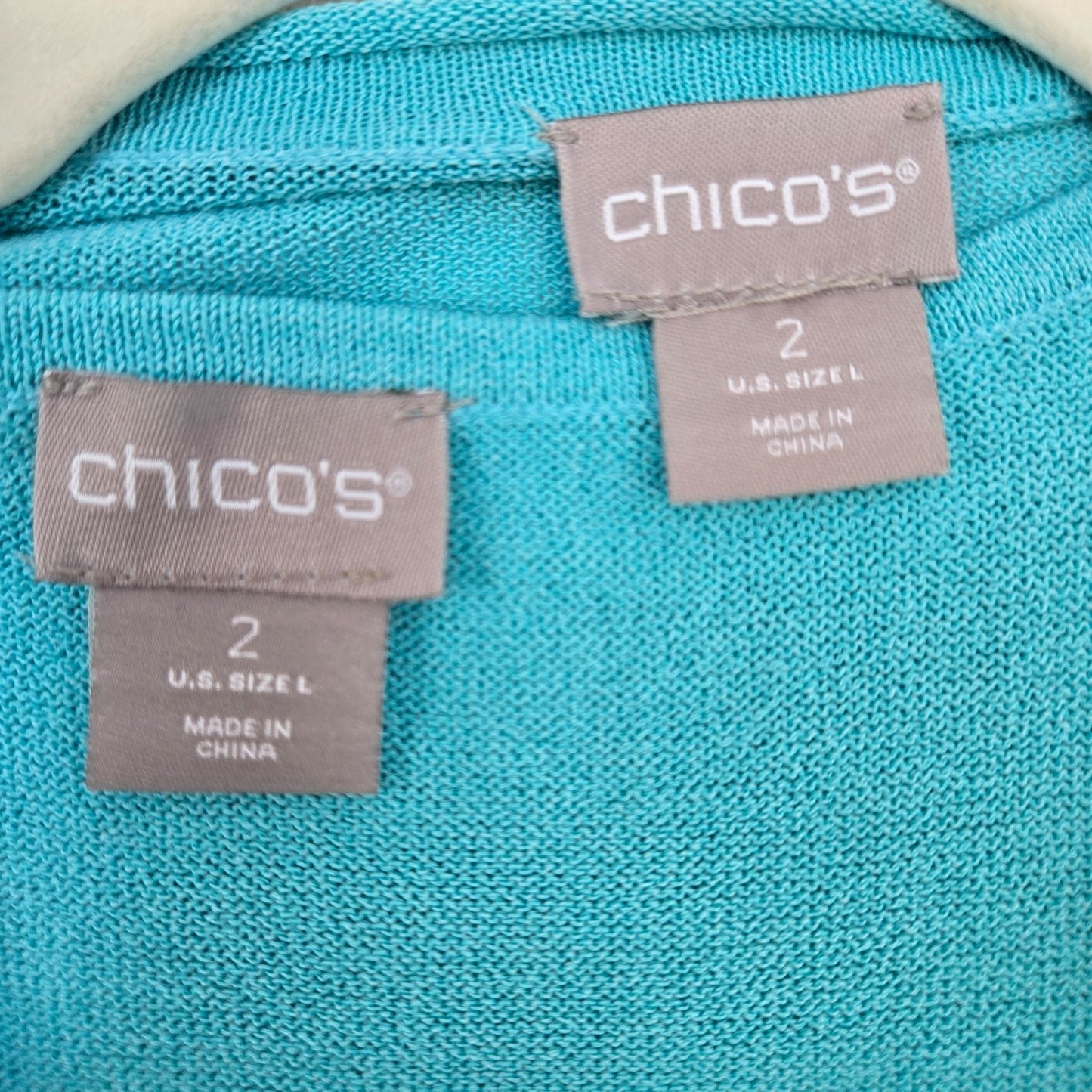 NWT Chico's Two Piece Open Cardigan Sweater Set Size Chico's 2/Large