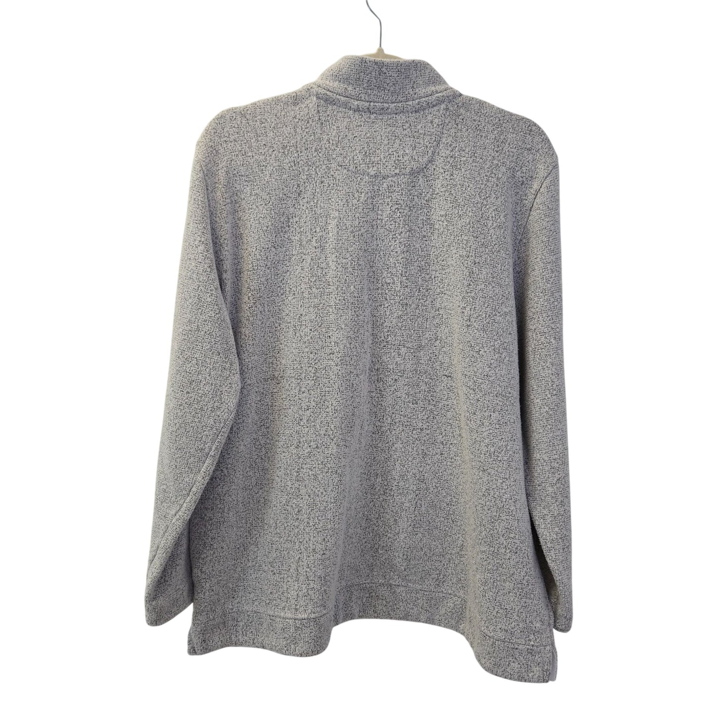 Orvis Quarter Button Kangaroo Pocket Sweatshirt Size Large