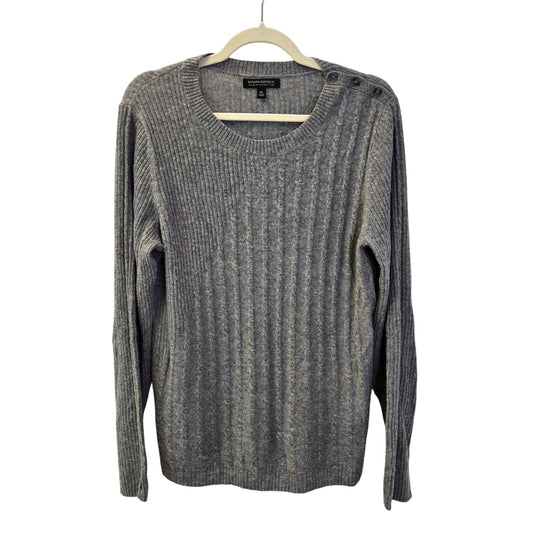 Banana Republic Mixed Cable Crew Wool & Cashmere Blend Sweater Size XL