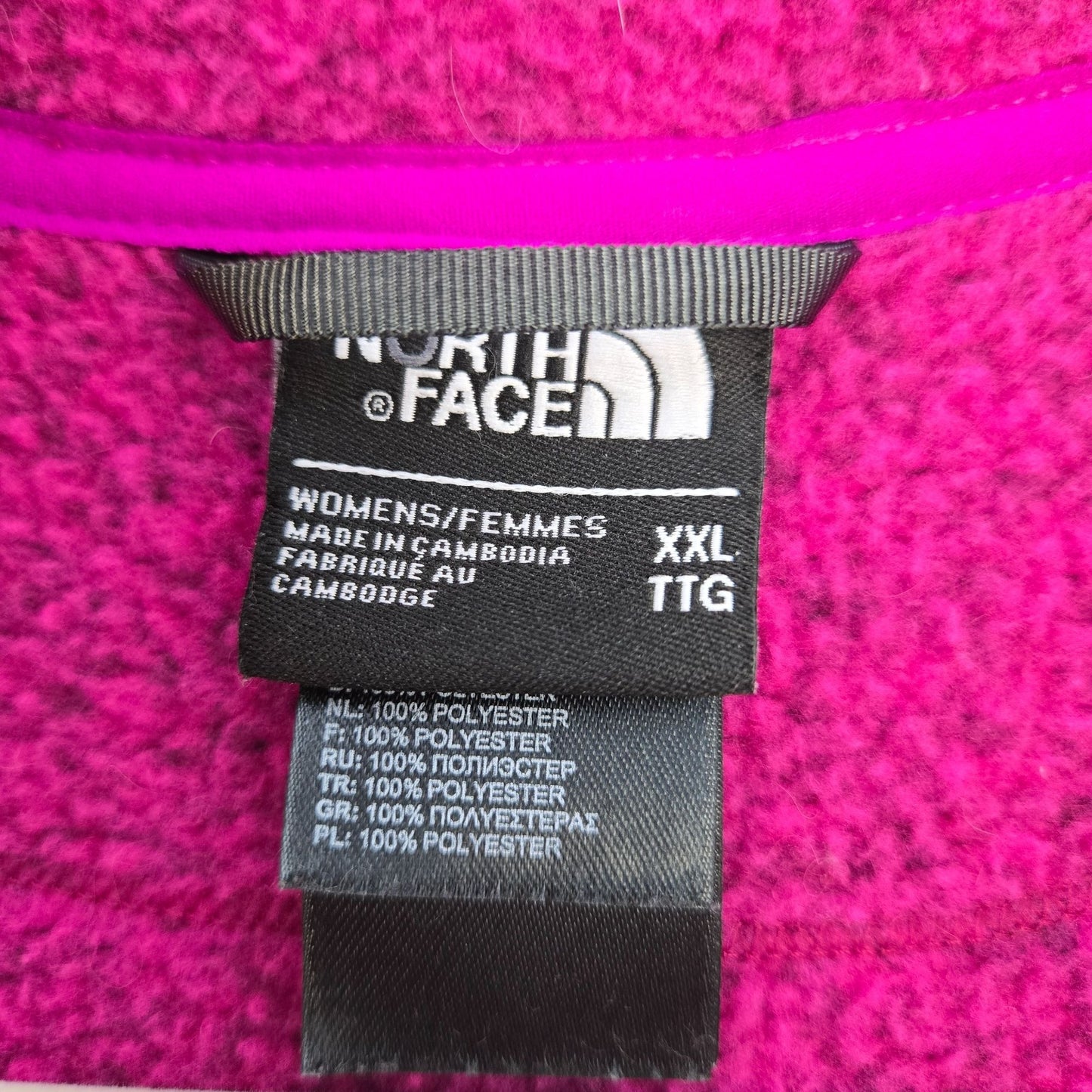 The North Face Marled Fuchsia Pink Classic Cold Weather Jacket Size XXL