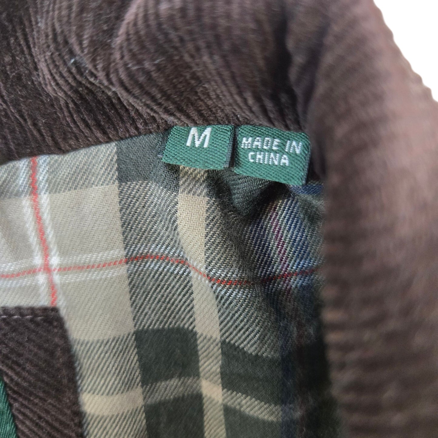 Orvis Wax Cloth Corduroy Collar Utility Vest Size Medium