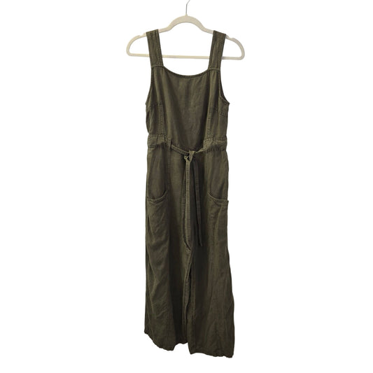 Nicole Miller Linen & Viscose Blend Sleeveless Wide Leg Jumpsuit Size 6