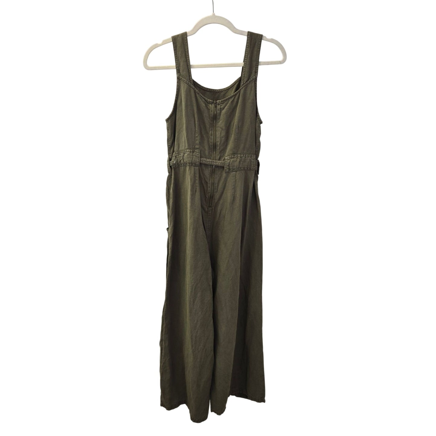Nicole Miller Linen & Viscose Blend Sleeveless Wide Leg Jumpsuit Size 6