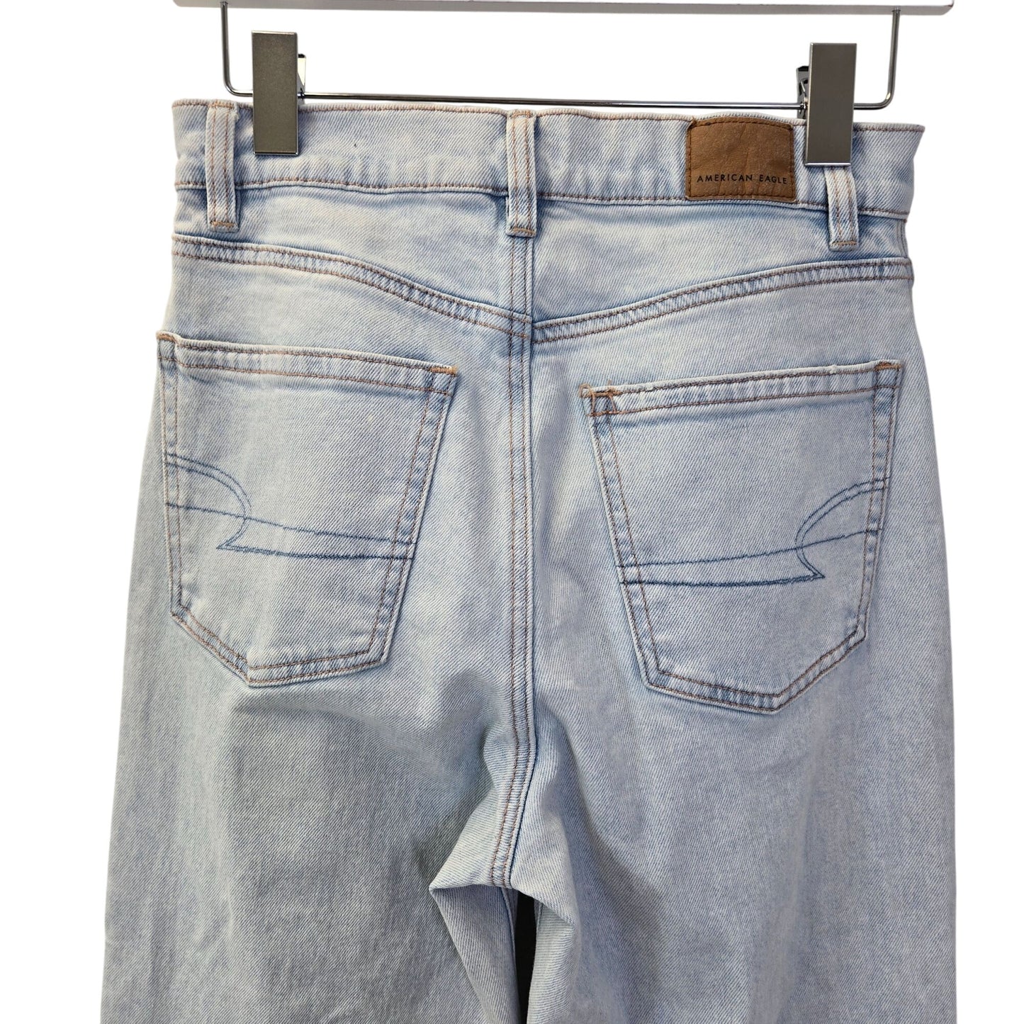 American Eagle Strigid Highest Rise Baggy Straight Fit Jeans Size 2