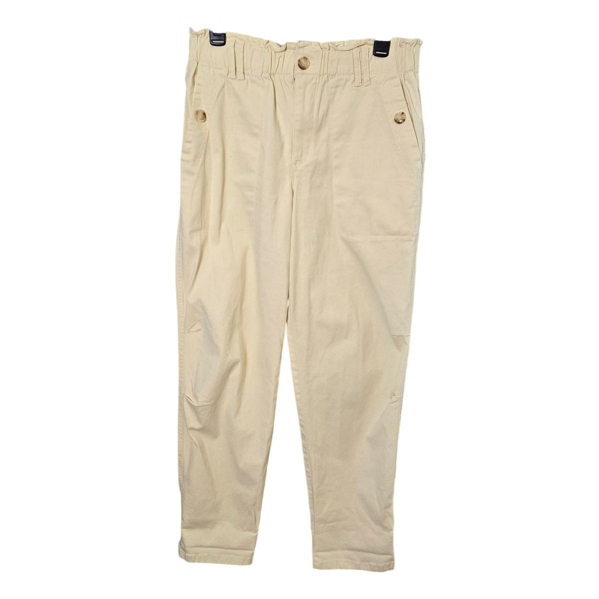 Democracy Cotton Luxe Touch Premium Elastic Waistband Barrel Leg Pants Size 10