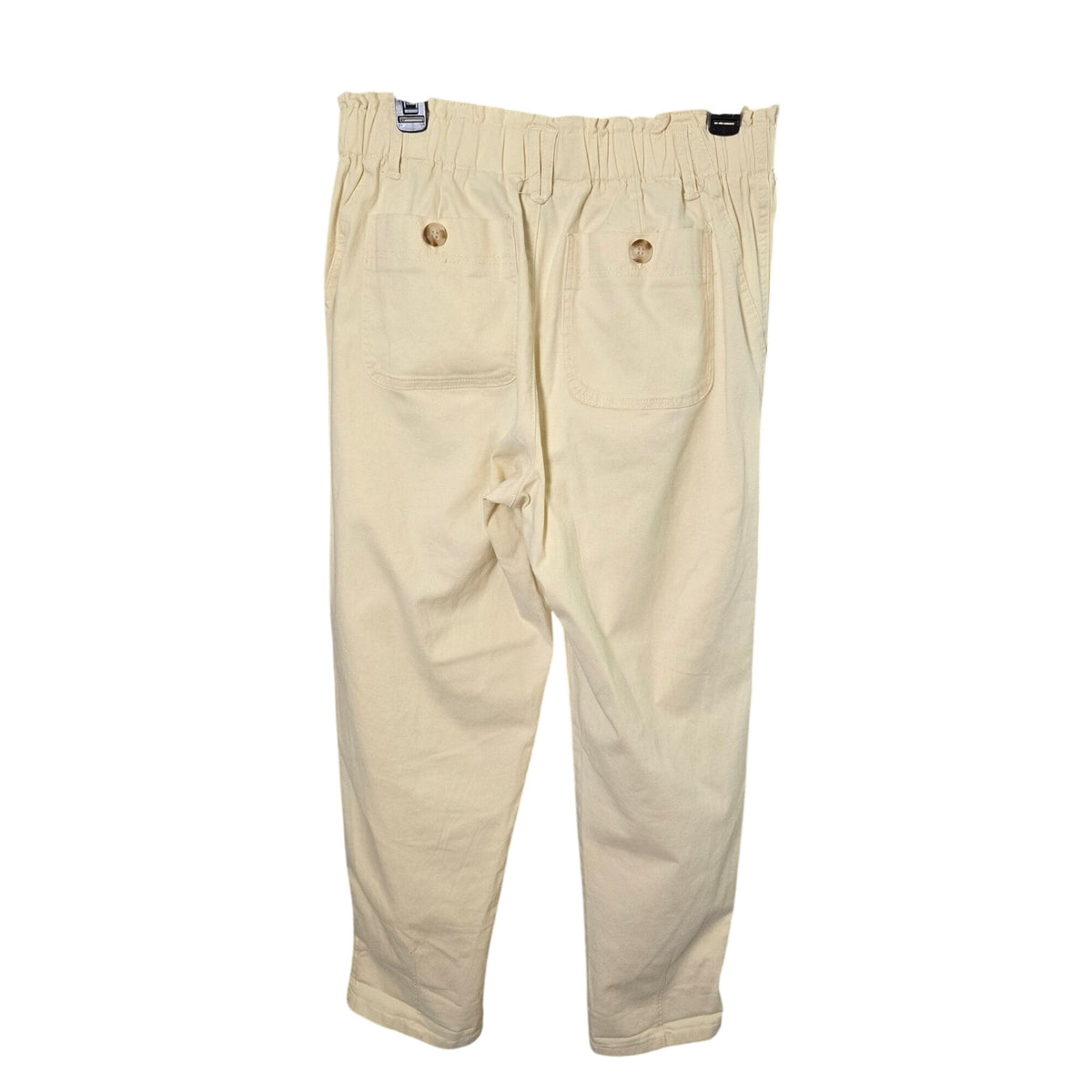 Democracy Cotton Luxe Touch Premium Elastic Waistband Barrel Leg Pants Size 10