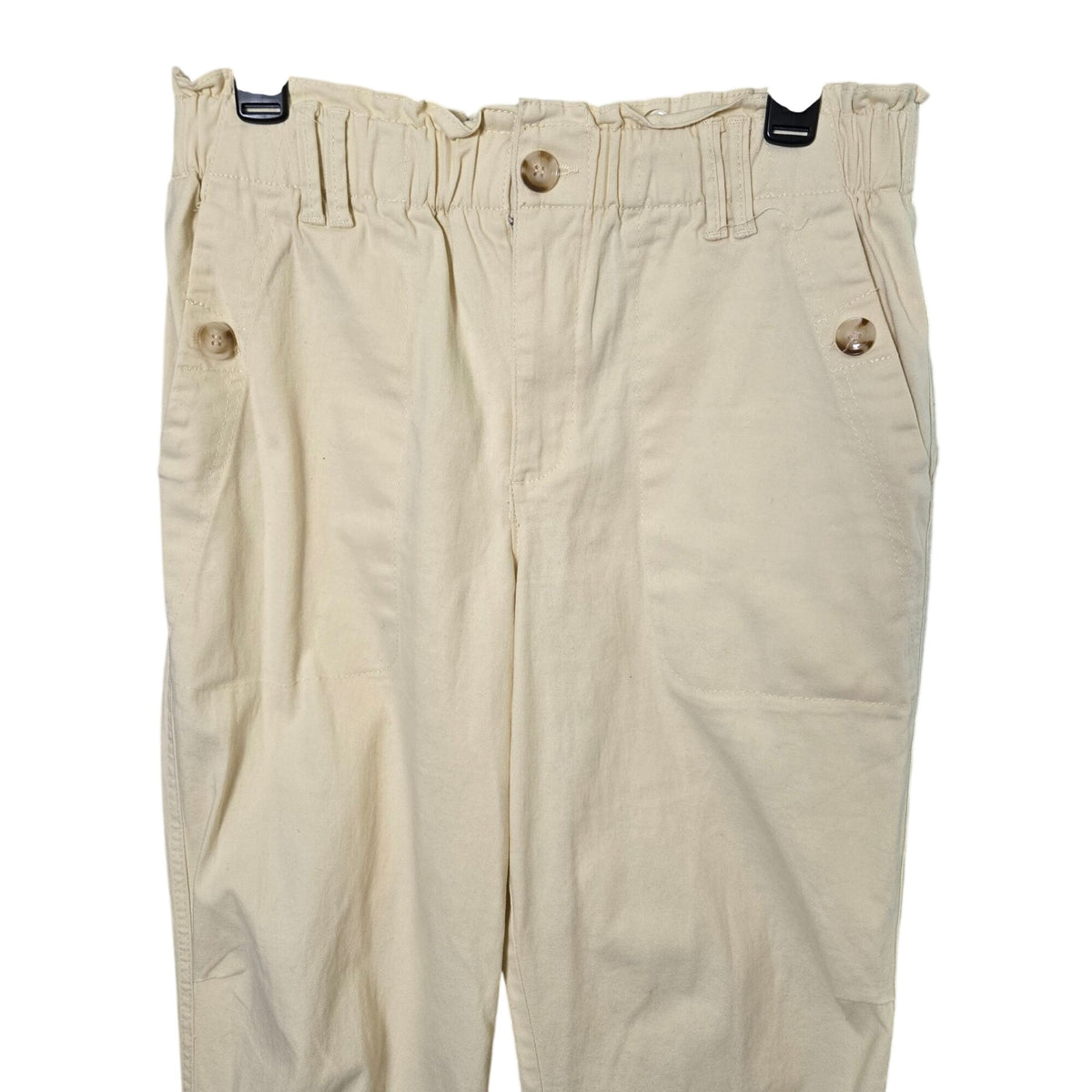 Democracy Cotton Luxe Touch Premium Elastic Waistband Barrel Leg Pants Size 10