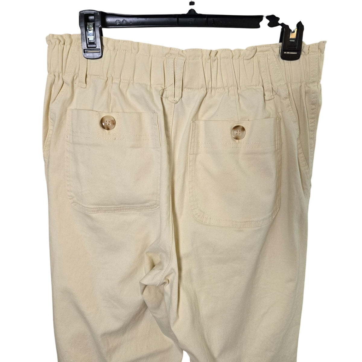 Democracy Cotton Luxe Touch Premium Elastic Waistband Barrel Leg Pants Size 10