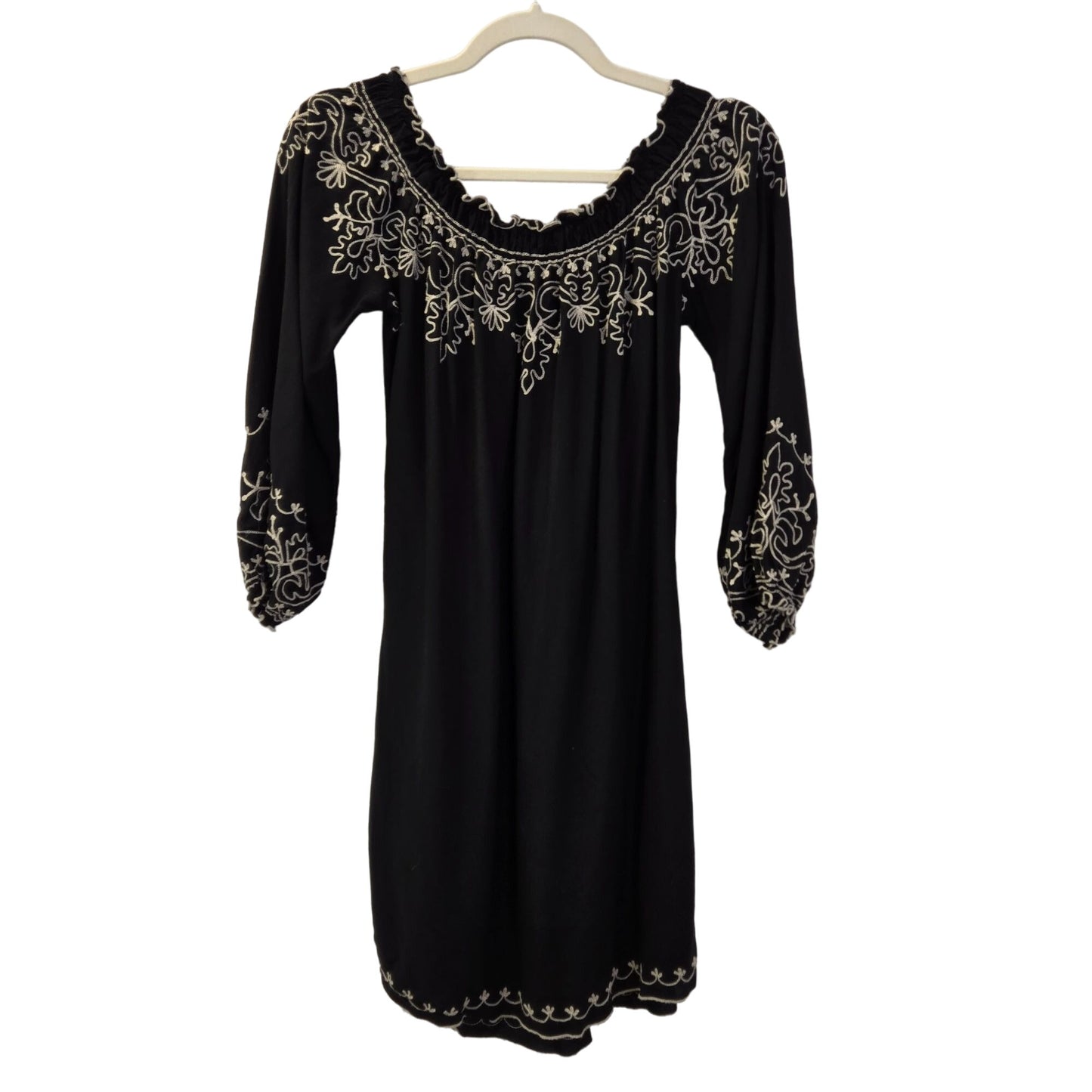 Lucky Brand Embroidered Boho Mini Dress Size XS