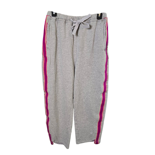 Free People Movement Prep Time Gray Sweatpants with Racing Stripe Size Small