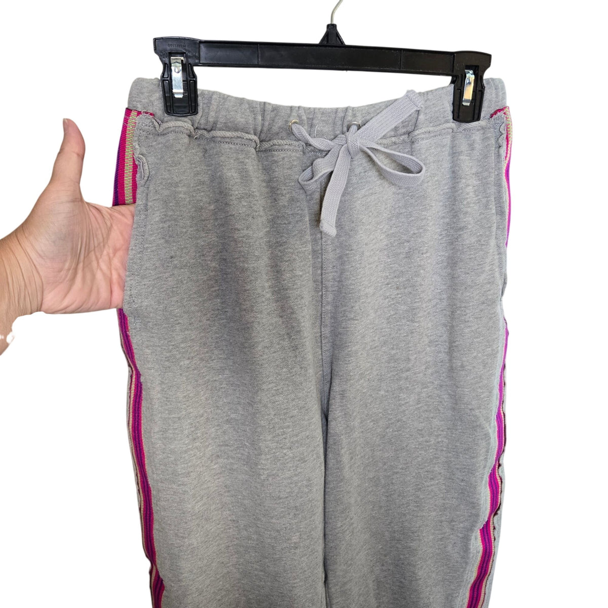 Free People Movement Prep Time Gray Sweatpants with Racing Stripe Size Small