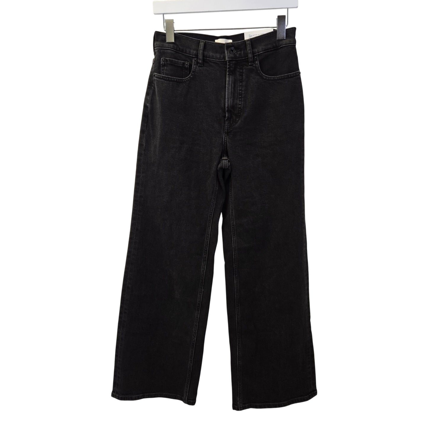 NWT Everlane The Way High Sailor Jean in Washed Black Size 26