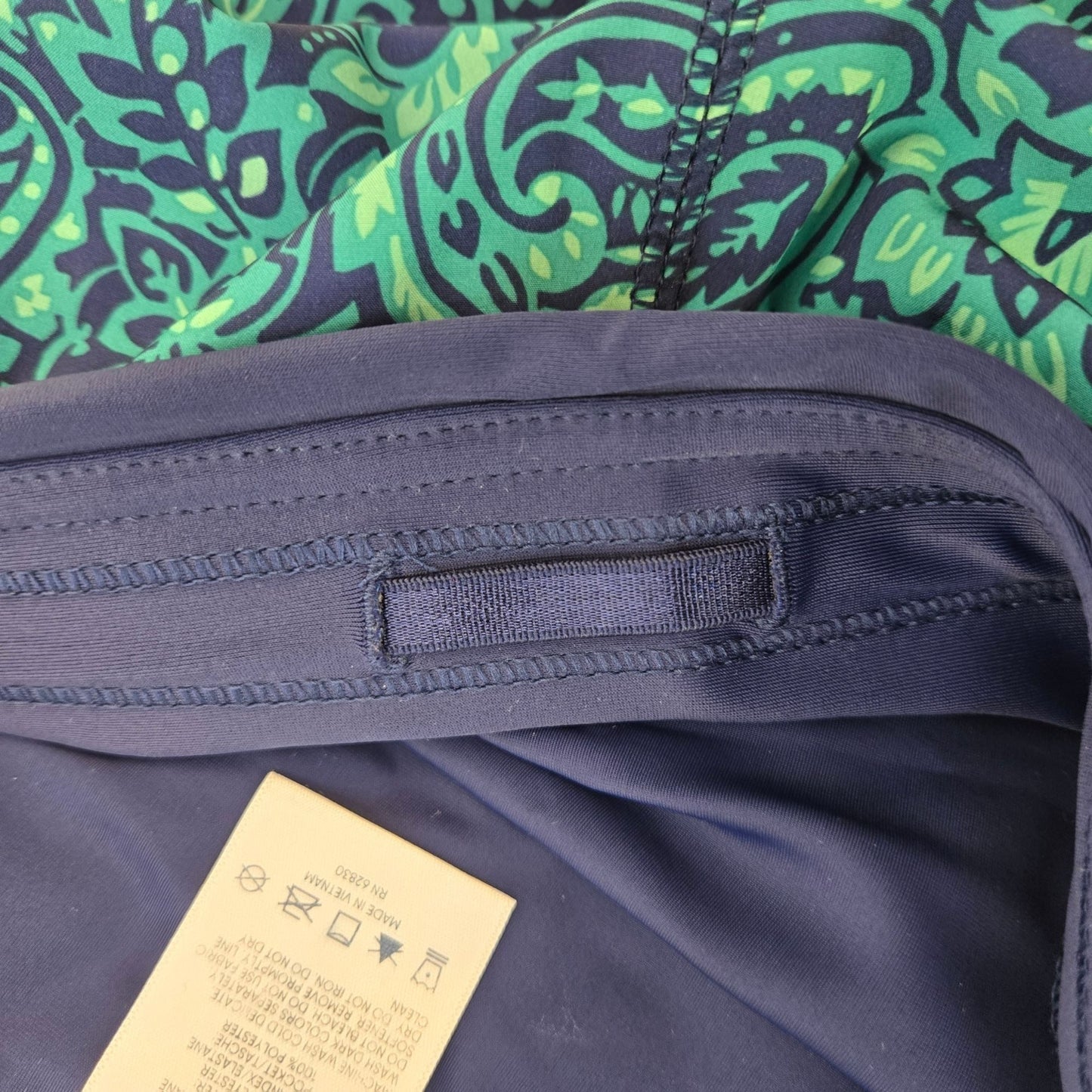 Lands' End Paisley Print Lined Swim Skorts Size 20W