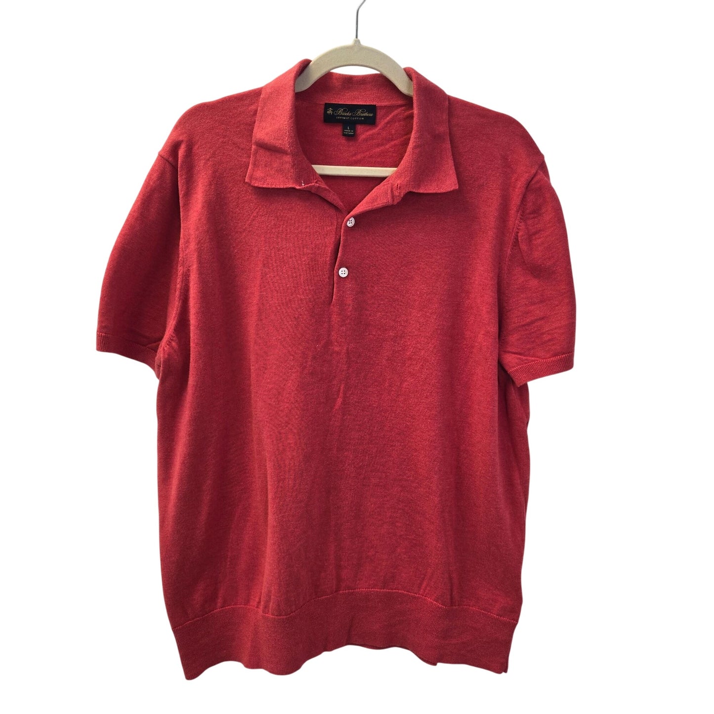 Brooks Brothers 100% Cotton Polo Shirt Size Large