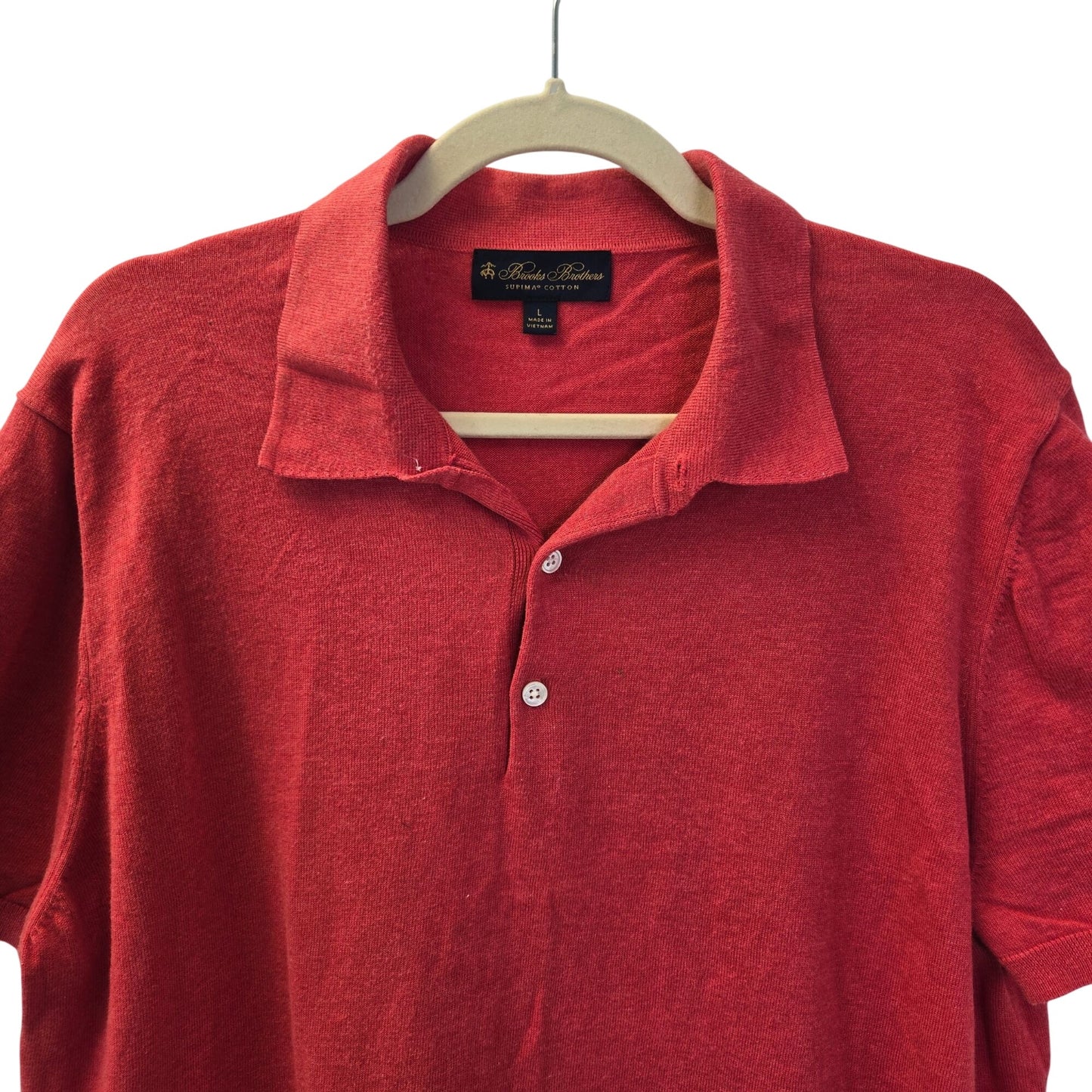 Brooks Brothers 100% Cotton Polo Shirt Size Large