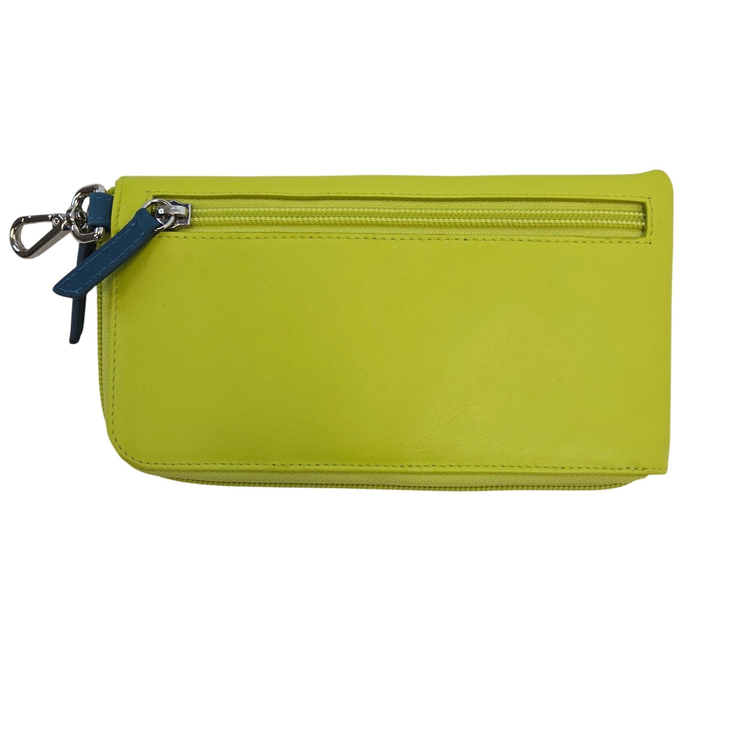 ili New York Genuine Leather Eyeglass Case Wallet Combo w/Zipper Closure