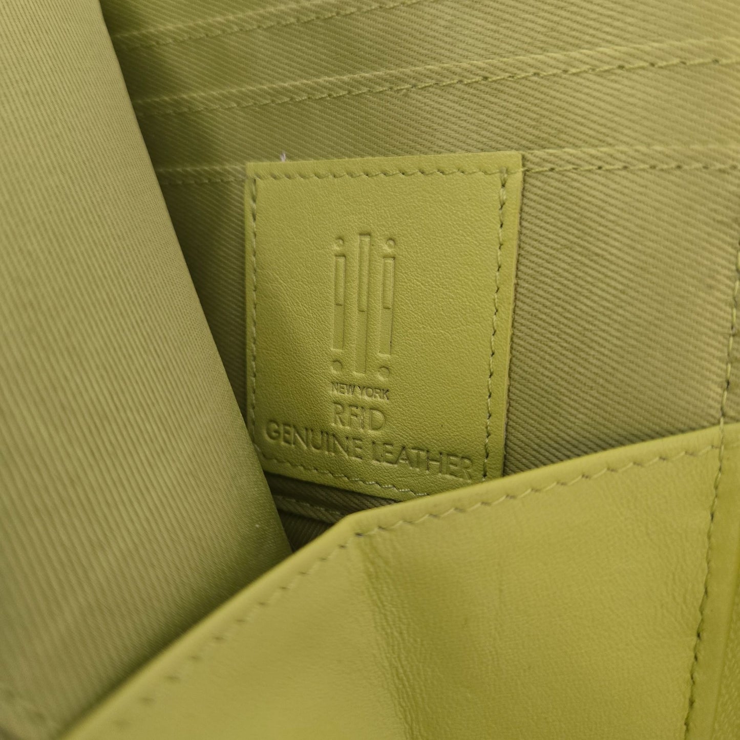 ili New York Genuine Leather Eyeglass Case Wallet Combo w/Zipper Closure