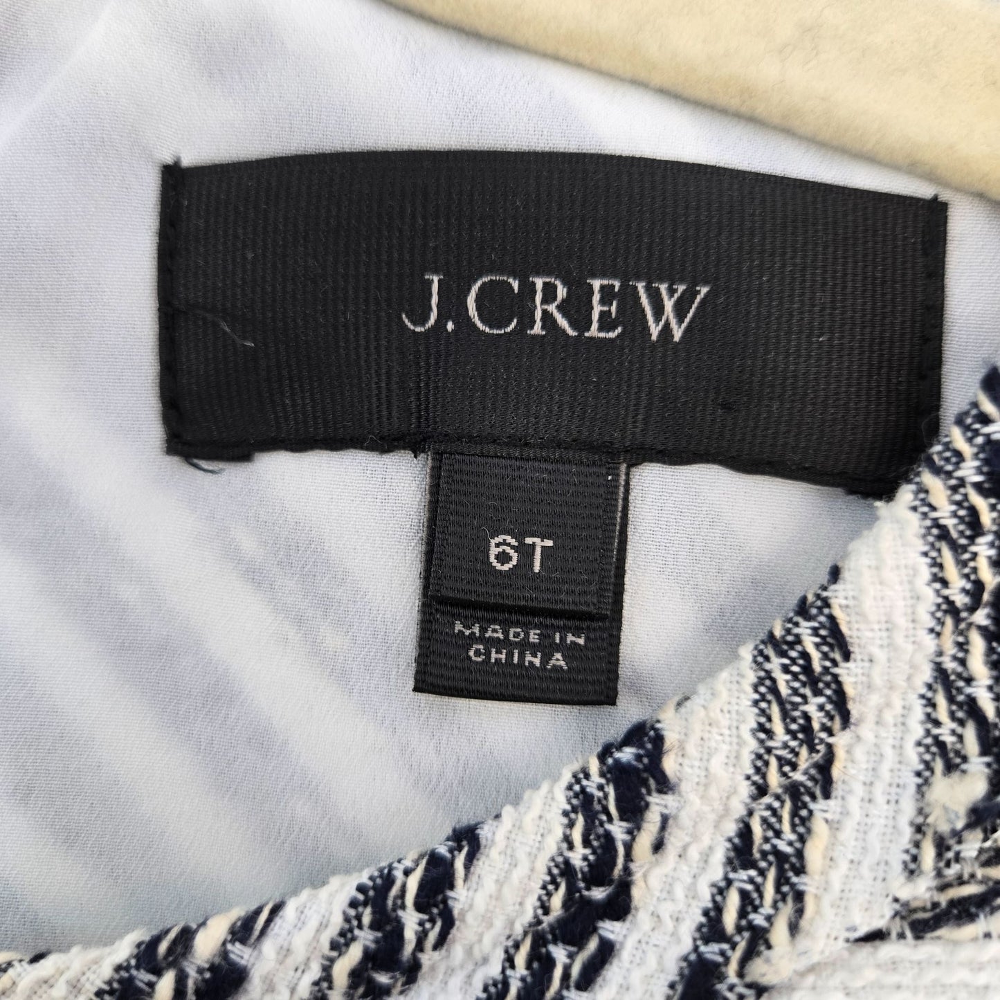 J. Crew Tweed Drop Waist Sleeveless Dress Size 6 Tall