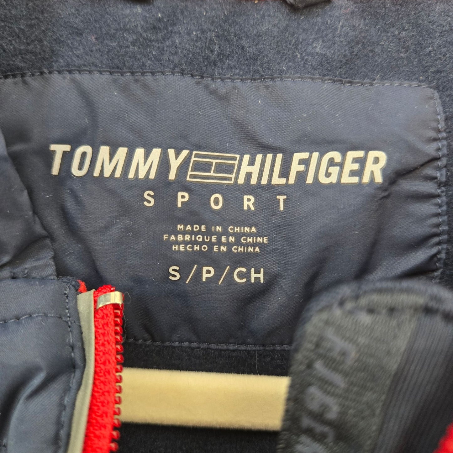Tommy Hilfiger Hooded Mixed Media Activewear Jacket Size Small