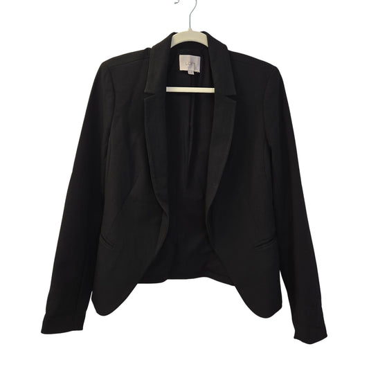 Loft Black Open Blazer Jacket Size 6