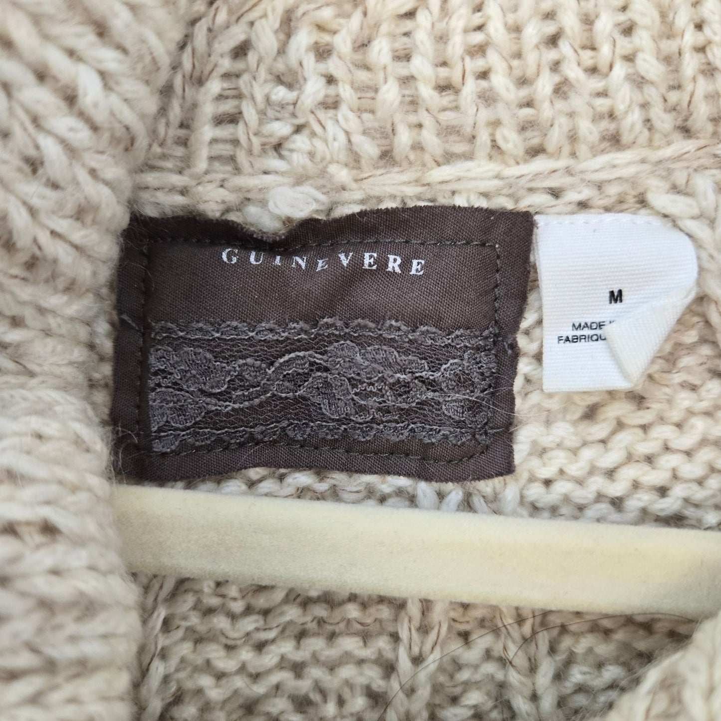 Anthropologie Guinevere Wool & Mohair Blend Pocket Sweater Size Medium