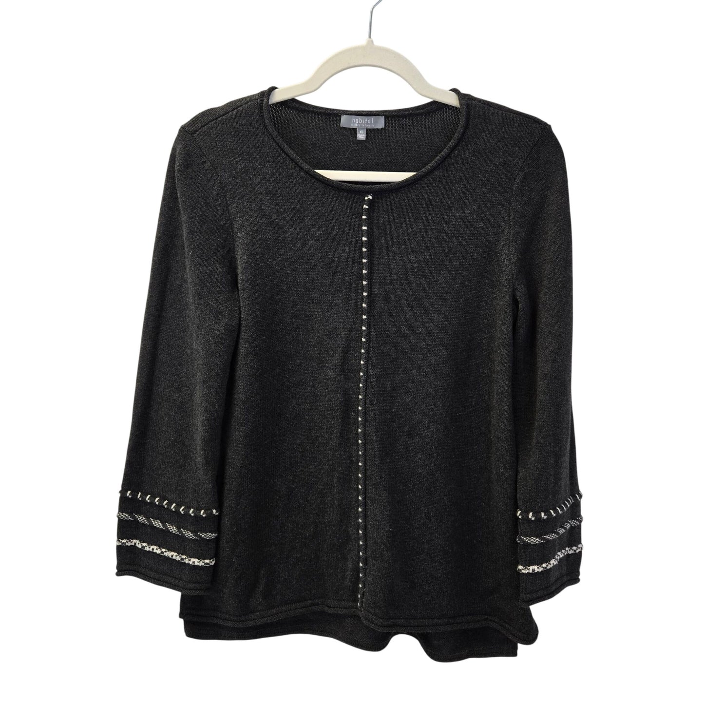 Habitat 100% Cotton Embellished Crewneck Sweater Size XS/S