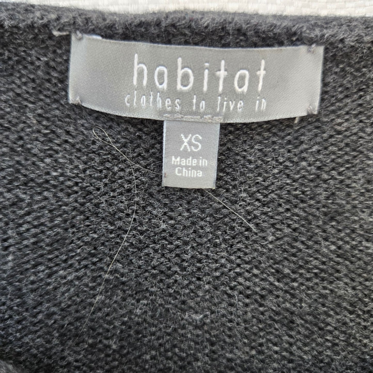 Habitat 100% Cotton Embellished Crewneck Sweater Size XS/S