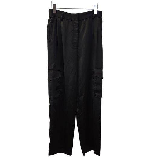 NWT Dynamite Izabel Satin High Rise Relaxed Leg Cargo Pants Size 4