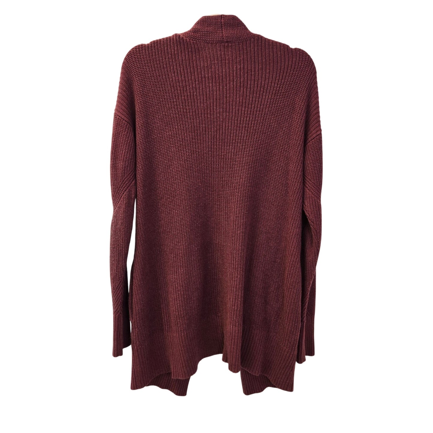 Lululemon Cashlu Cashmere Blend Thin Cable Knit Cardigan Sweater Wrap Size M/L