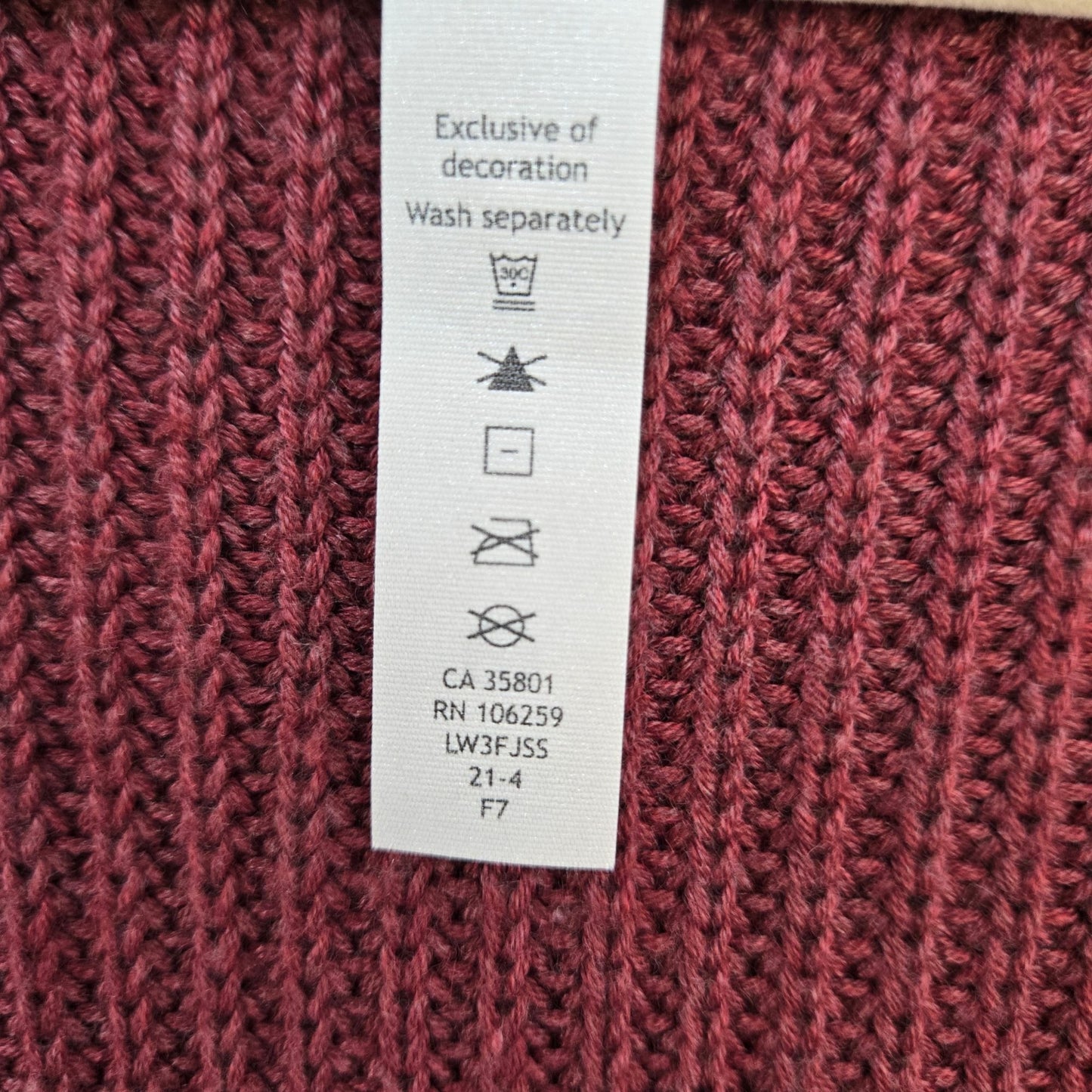 Lululemon Cashlu Cashmere Blend Thin Cable Knit Cardigan Sweater Wrap Size M/L