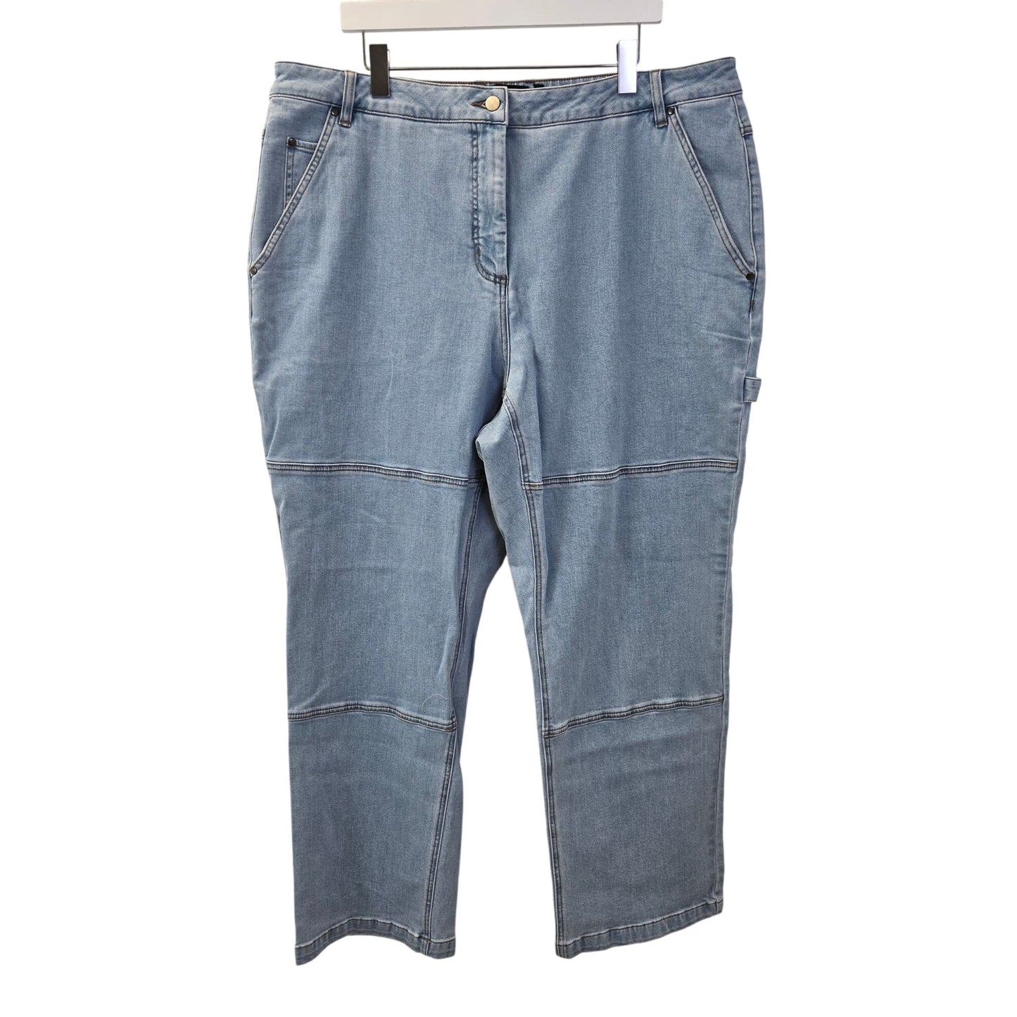 Wildfang the Essential Denim Work Pant Wide Leg Jeans Size 1X