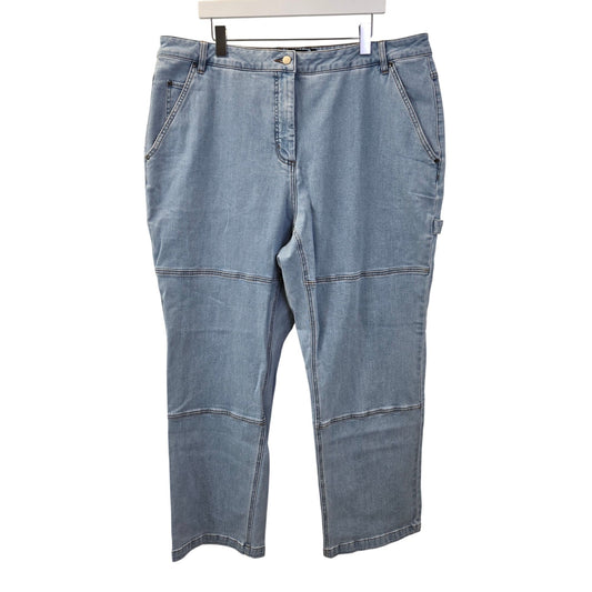 Wildfang the Essential Denim Work Pant Wide Leg Jeans Size 1X