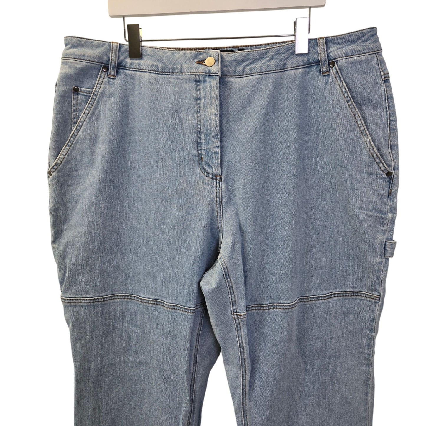 Wildfang the Essential Denim Work Pant Wide Leg Jeans Size 1X