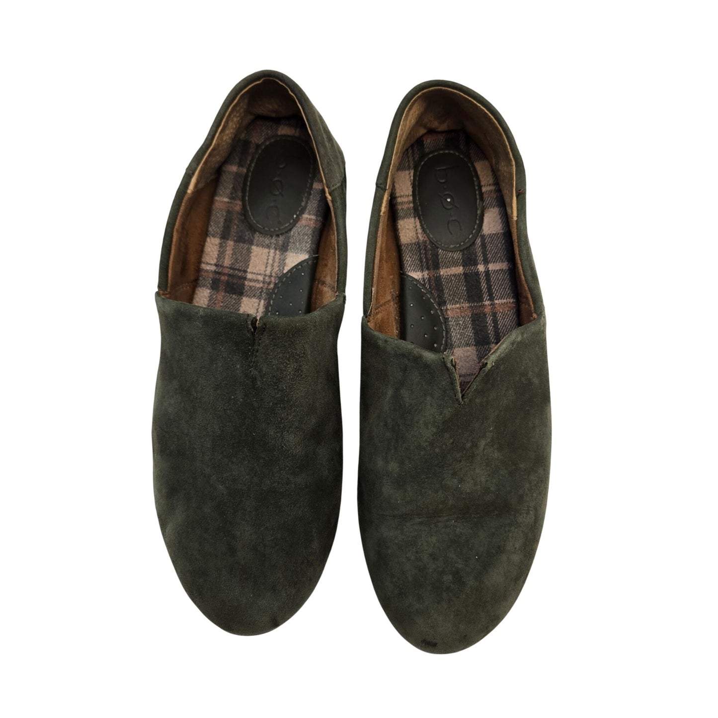 B.O.C. Suede Leather Slip On Shoes Size 9.5