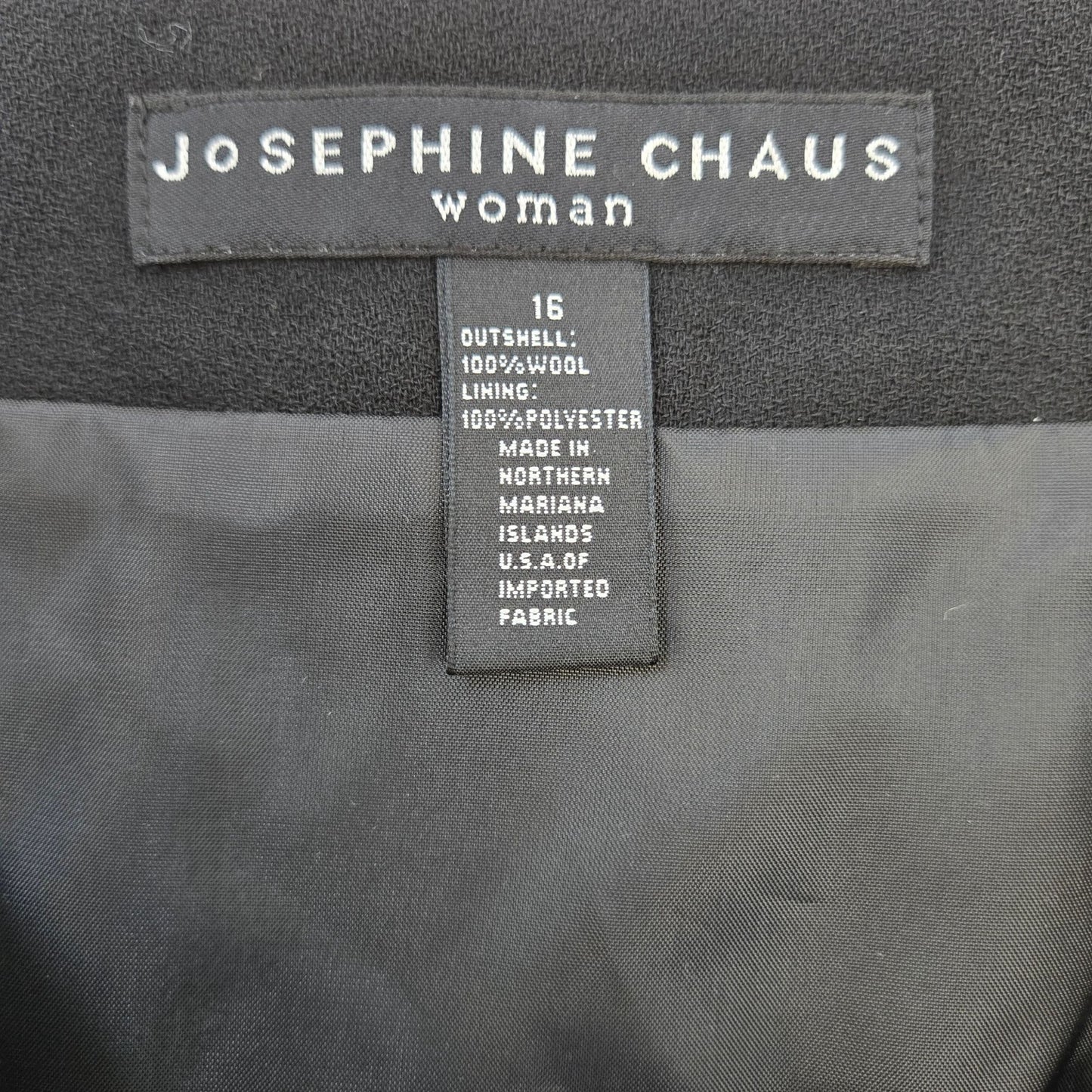NWT Josephine Chaus True Textures 100% Wool Midi Wrap Skirt Size 16