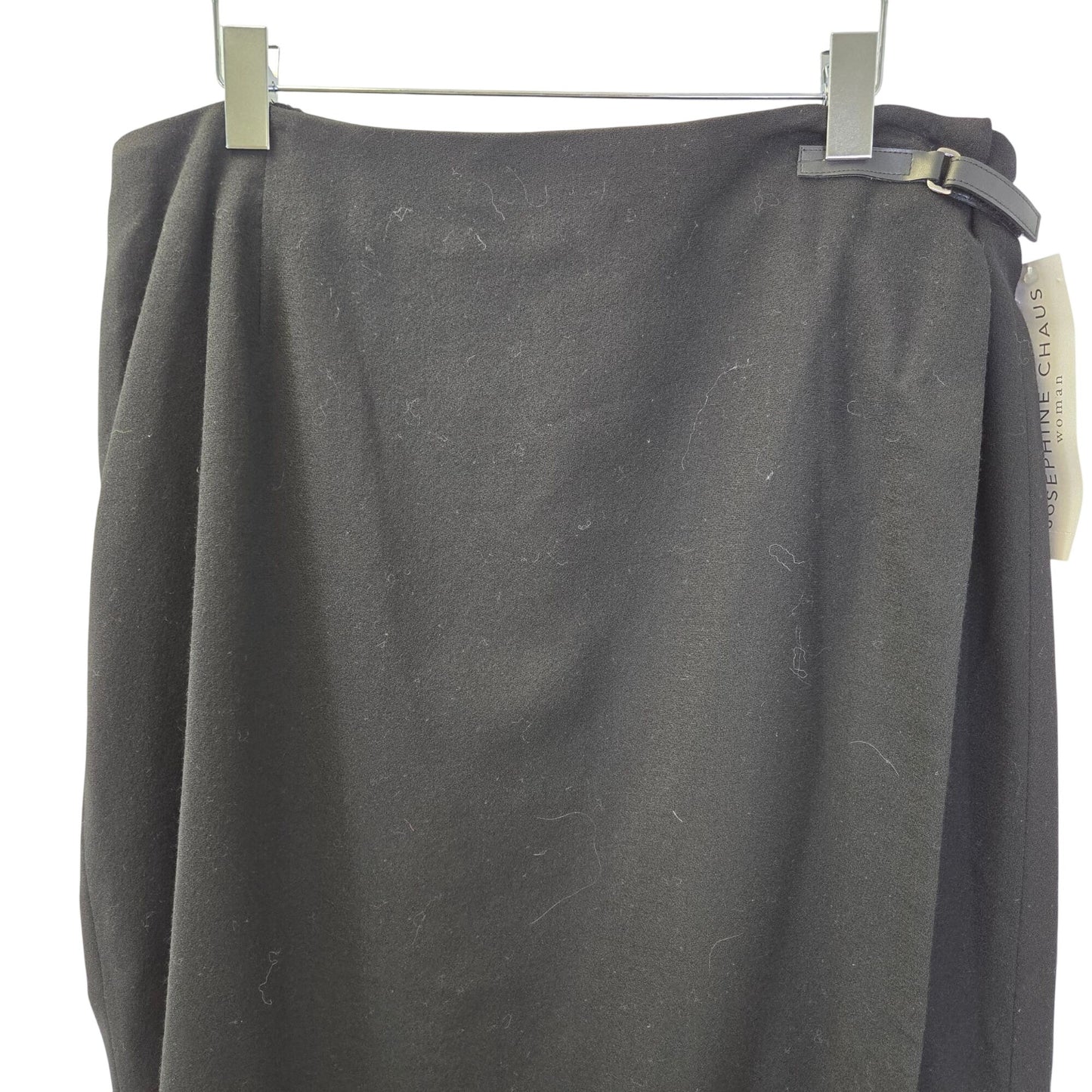 NWT Josephine Chaus True Textures 100% Wool Midi Wrap Skirt Size 16