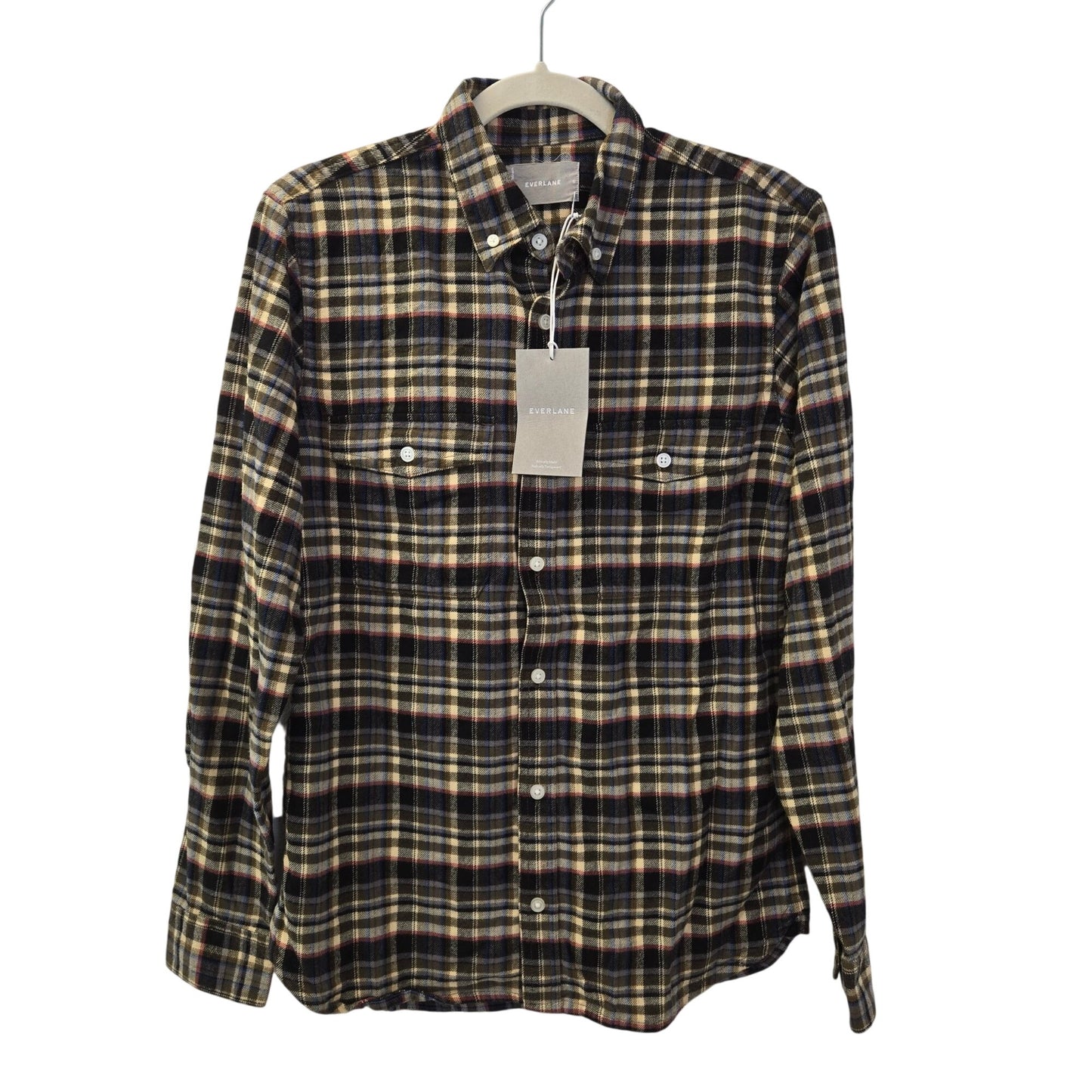 NWT Everlane The Brushed Flannel Button Down Shirt Size XXS