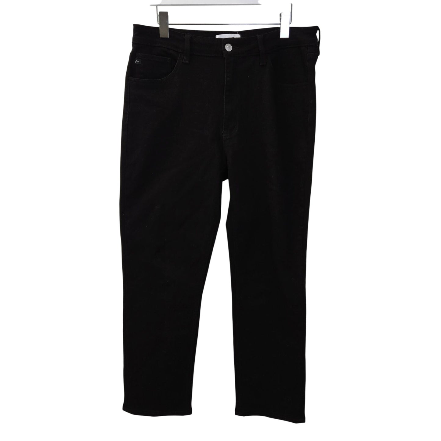 KanCan Estelle Essentials High Rise Slim Straight Jeans in Black Size 15/31
