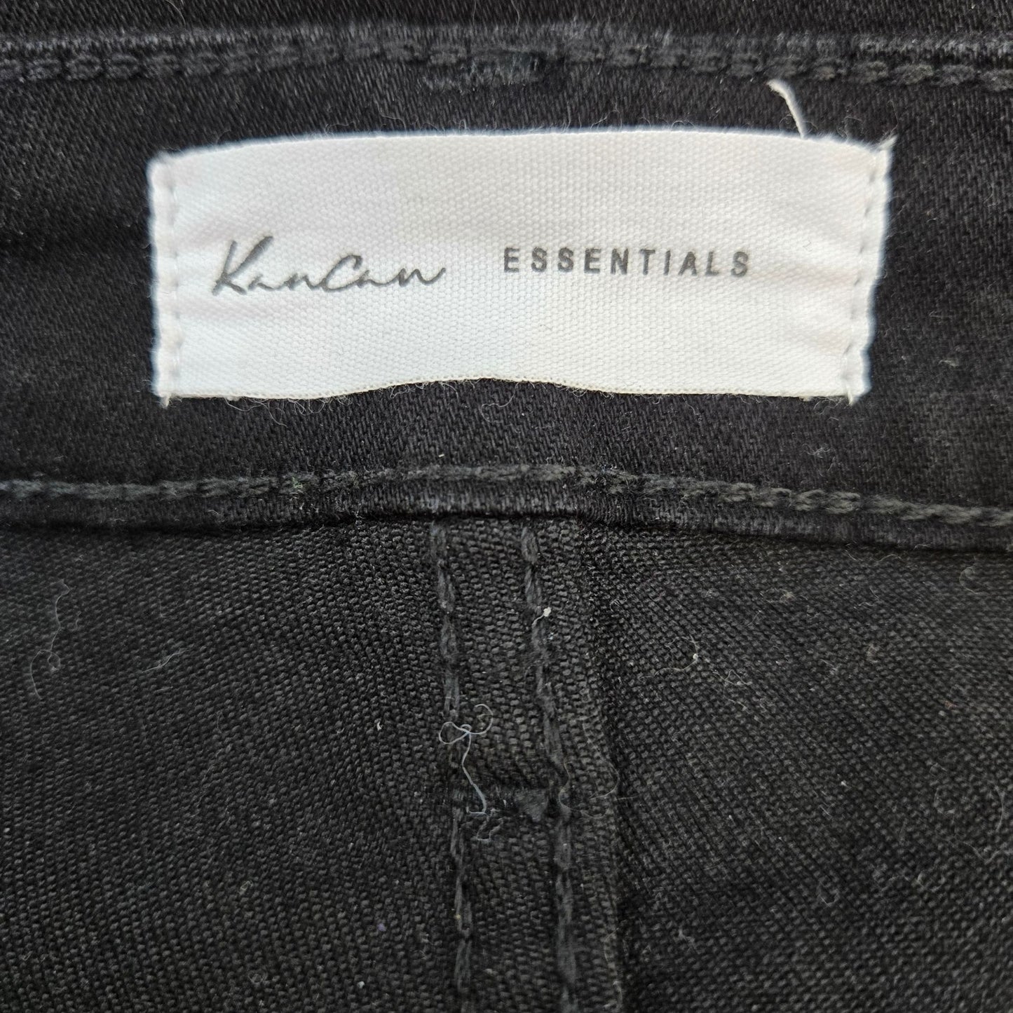 KanCan Estelle Essentials High Rise Slim Straight Jeans in Black Size 15/31