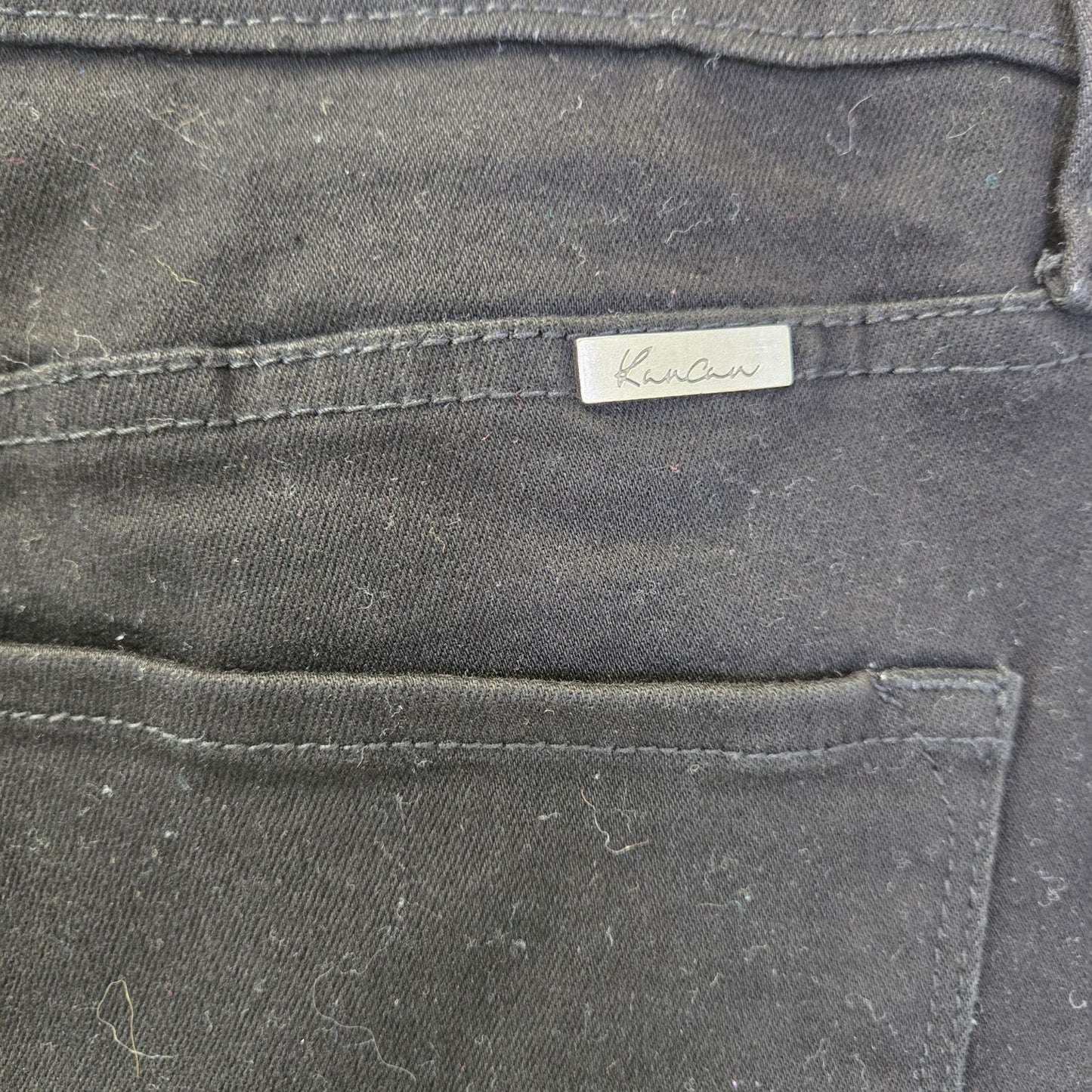 KanCan Estelle Essentials High Rise Slim Straight Jeans in Black Size 15/31